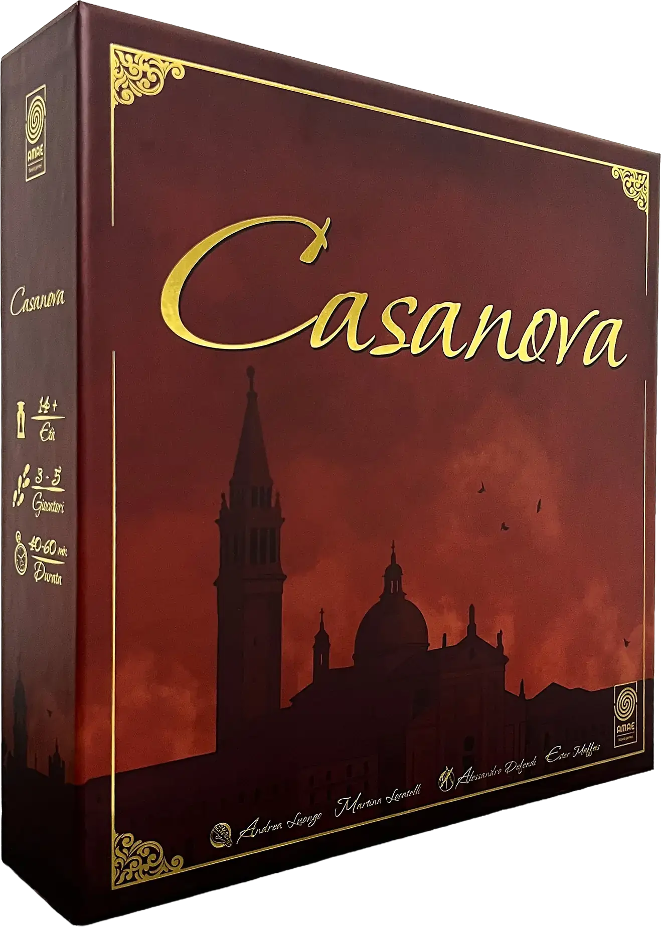 La scatola di Casanova, prima edizione, con la copertina illustrata di Venezia